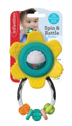 INFANTINO SHAKE TEETHER GUMMY FLOWER RATTLE Baby Product