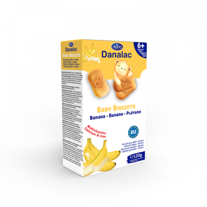DANALAC BABY BISCUITS -BANANA 120G Baby Product, Pregnancy's - Main Image
