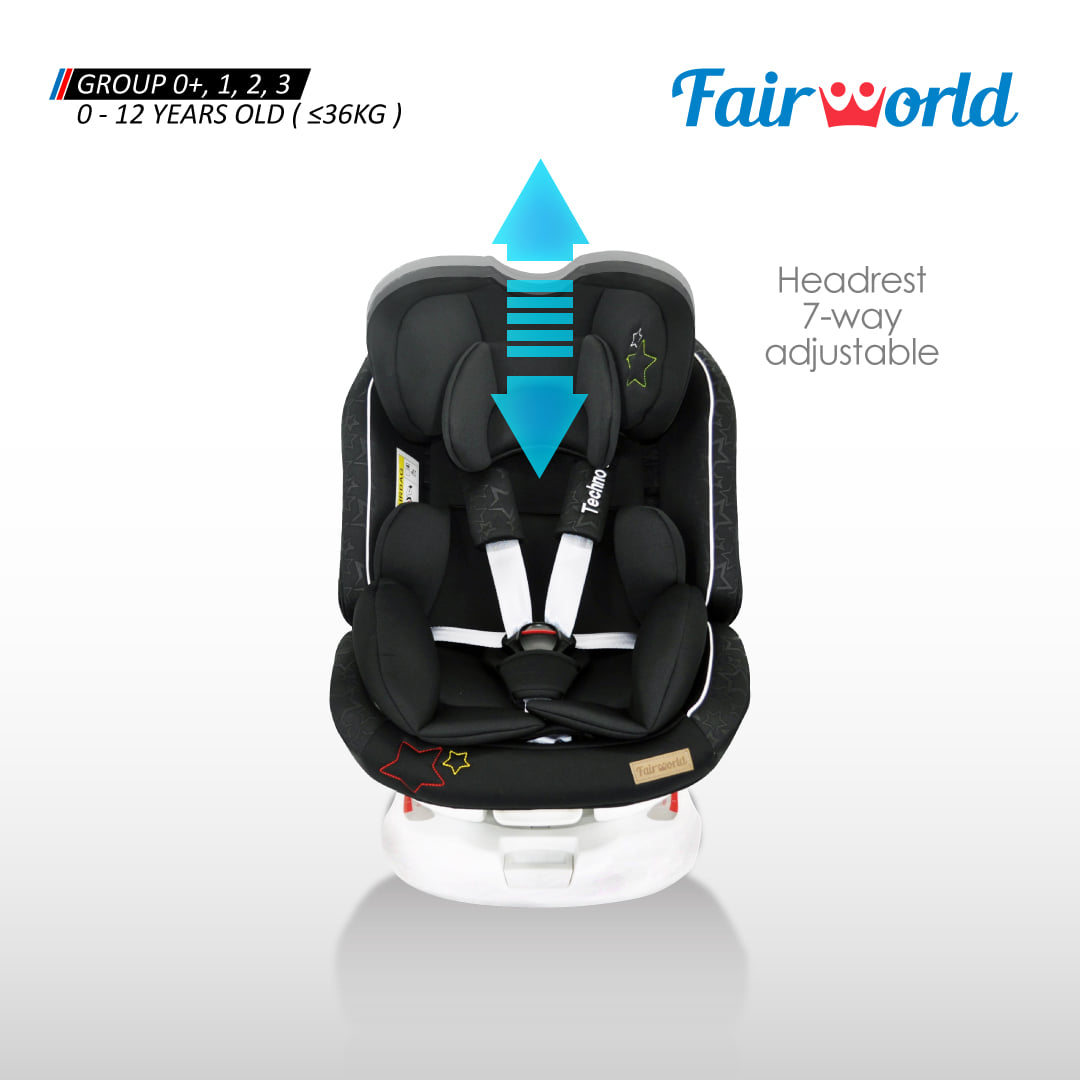FAIR WORLD BABY CAR SEAT BC 619-LB/BL (BLACK) Baby Product