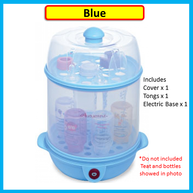 Autumnz 2-in-1 Electric Steriliser Food Steamer BLUE