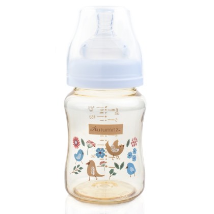 AUTUMNZ PPSU WIDE NECK FEEDING BOTTLE 6OZ/180ML FLOWER/BIRD