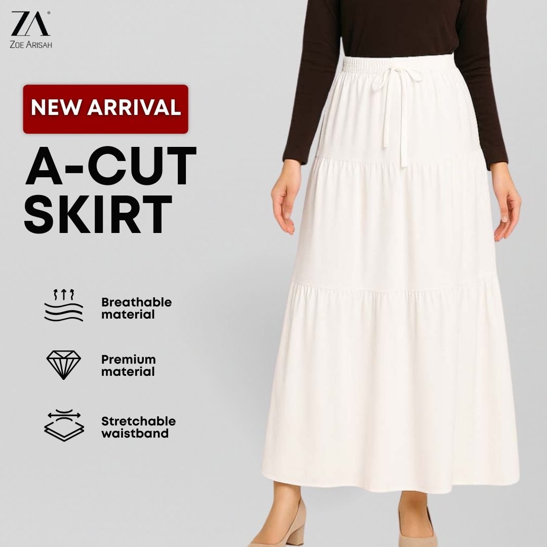 S9298) Sherry Tiered Flare Skirt | Zoe Arisah