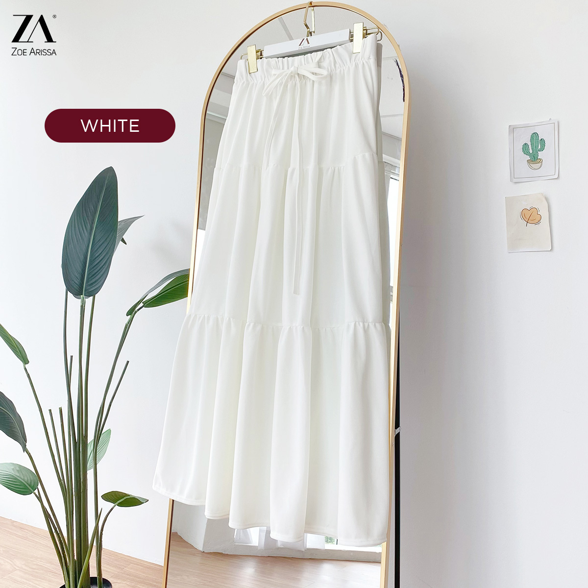 S9298) Sherry Tiered Flare Skirt | Zoe Arisah