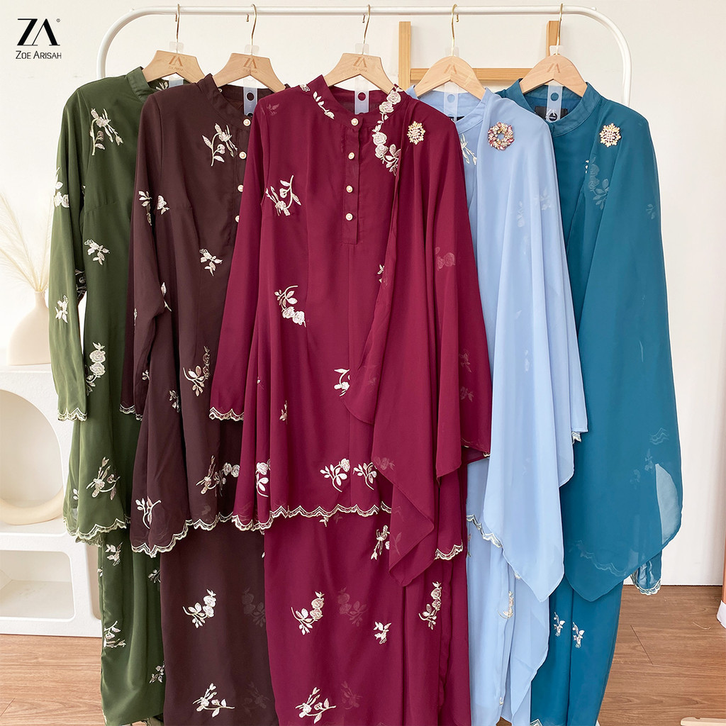 BK3081) [FREE SHAWL] Saskia Kurung | Zoe Arisah