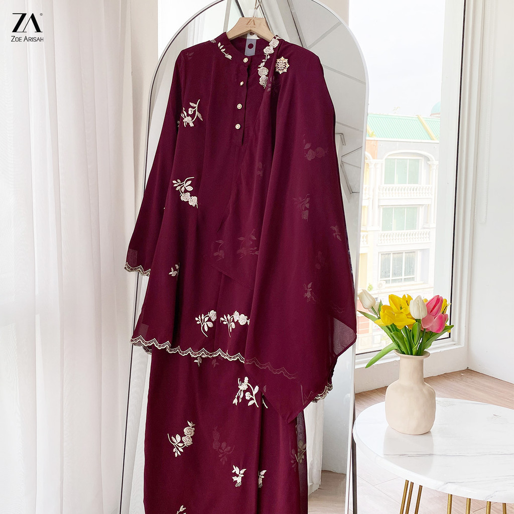BK3081) [FREE SHAWL] Saskia Kurung | Zoe Arisah
