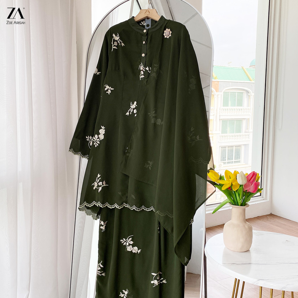 BK3081) [FREE SHAWL] Saskia Kurung | Zoe Arisah